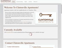 Tablet Screenshot of clintonvilleapartments.com